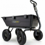 Gorilla Carts GOR6PS 1200-lb. Heavy-Duty Poly Dump Cart, 13" Tires