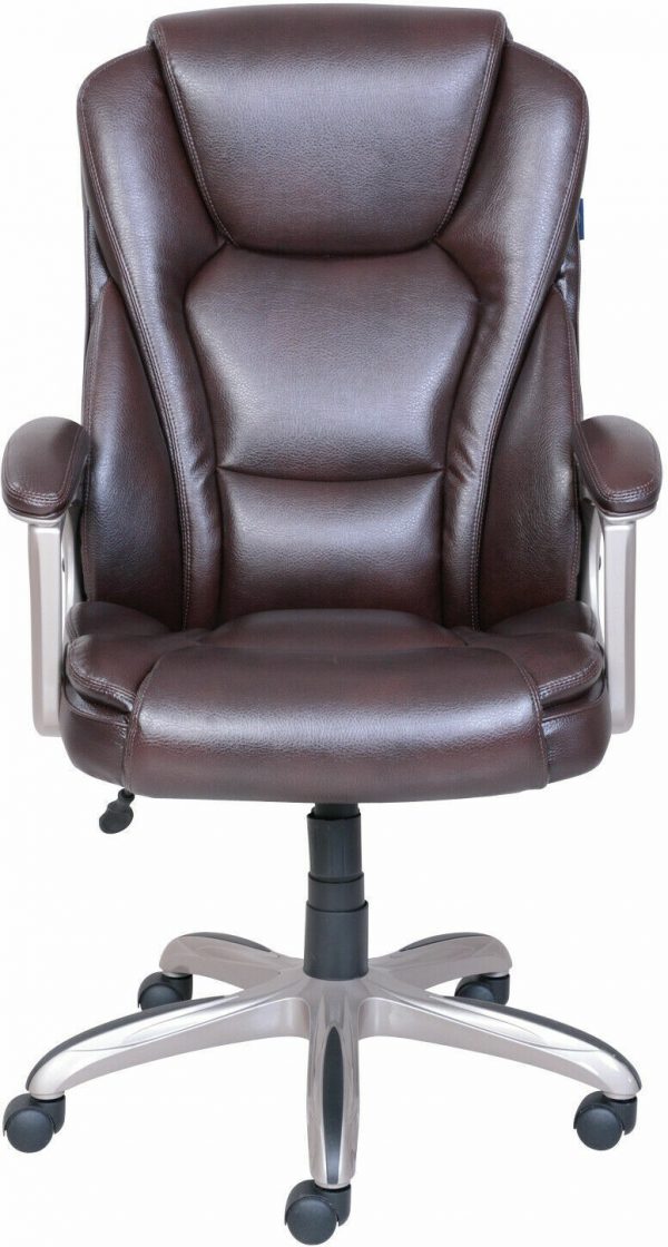 Serta Big and Tall Commercial Office Chair With Memory Foam BROWN UP TO 350LBS - Image 5