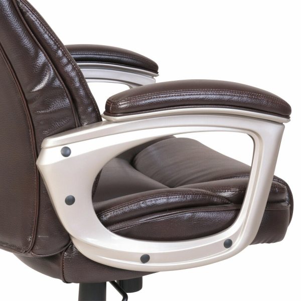 Serta Big and Tall Commercial Office Chair With Memory Foam BROWN UP TO 350LBS - Image 2