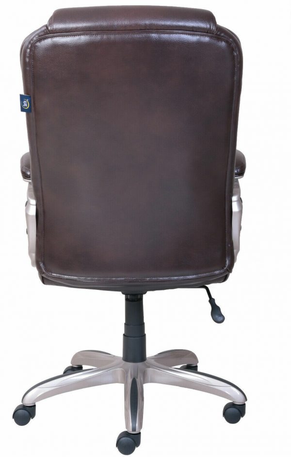 Serta Big and Tall Commercial Office Chair With Memory Foam BROWN UP TO 350LBS - Image 4